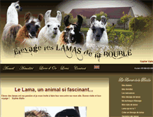 Tablet Screenshot of lamas-bouble.com